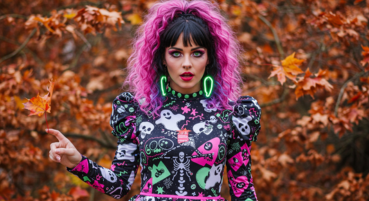 New Collection! Haunted Halloween Havoc - 80s Halloween Apparel All-Over Print Collection