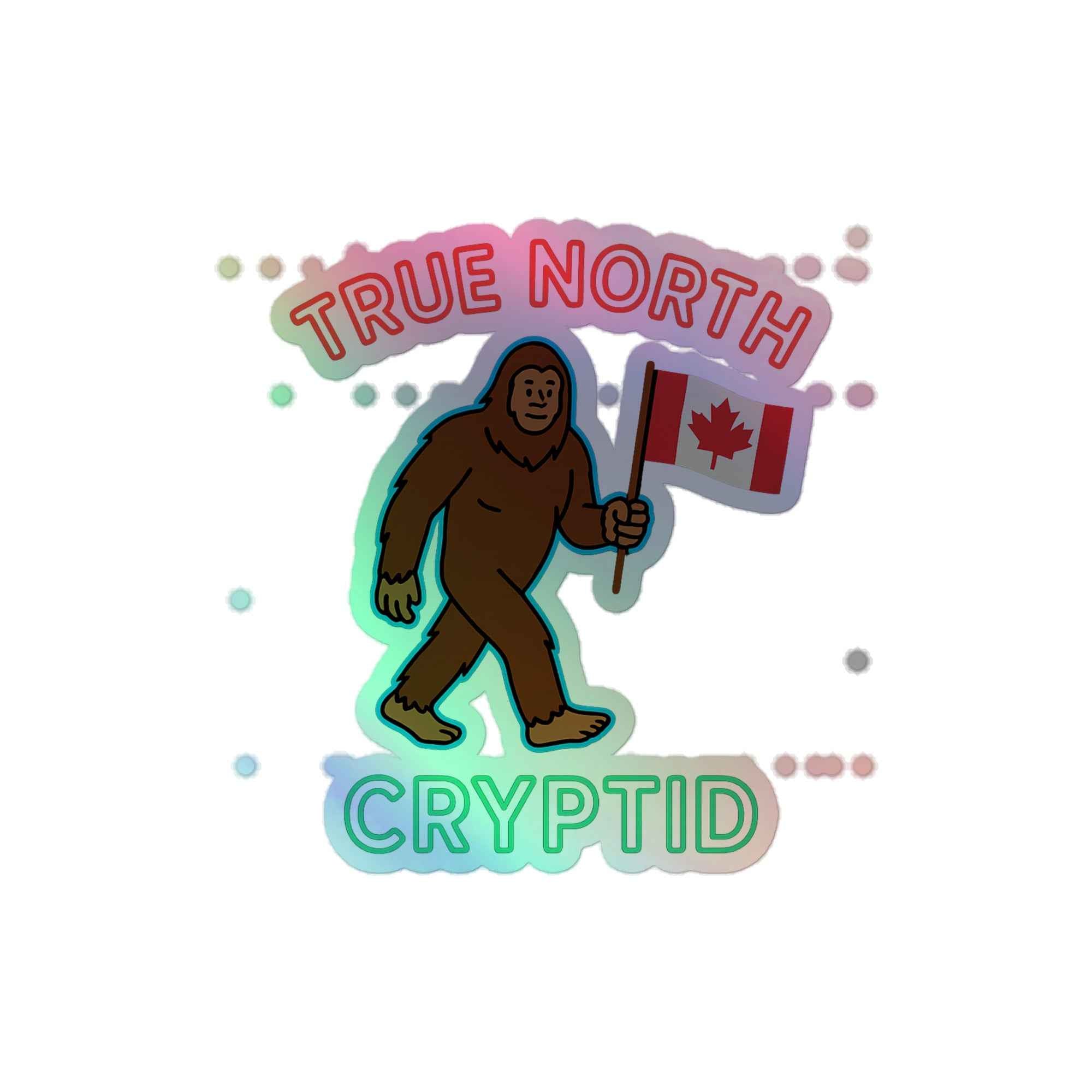 True North Cryptid Holographic Sticker