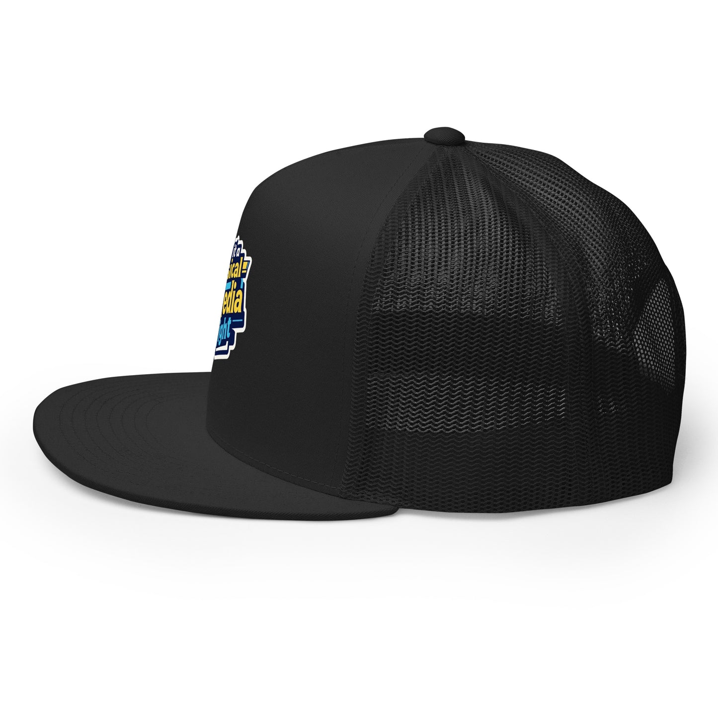 Make it a Physical Media Night Trucker Cap from Rare Plus Apparel – unique movie & pop culture inspired design.