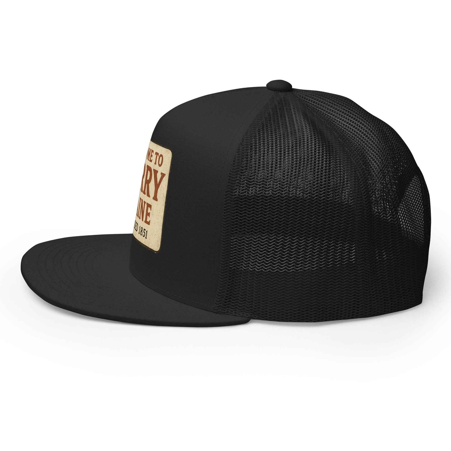 Welcome to Derry, Maine: Founded 1851 Cap Trucker Hat