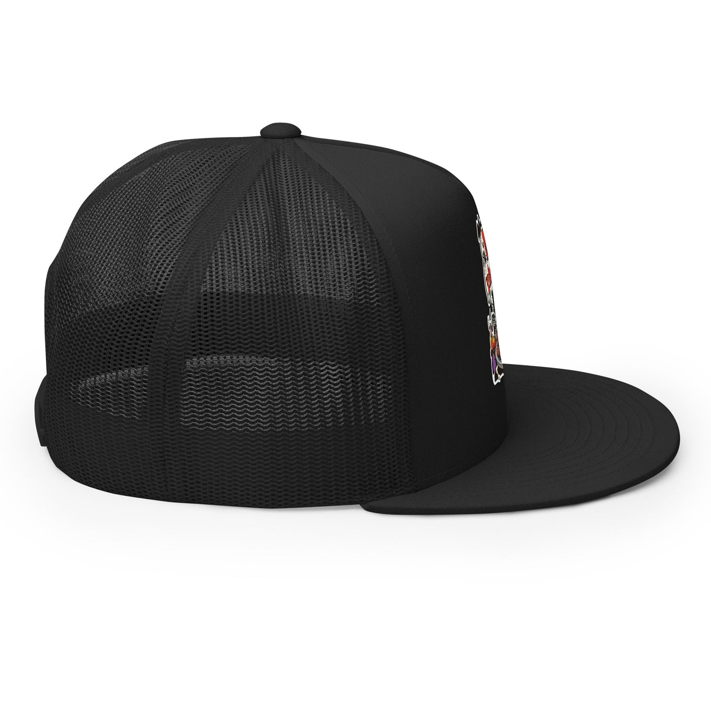 Meat The Family Trucker Cap from Rare Plus Apparel – unique movie & pop culture inspired design.