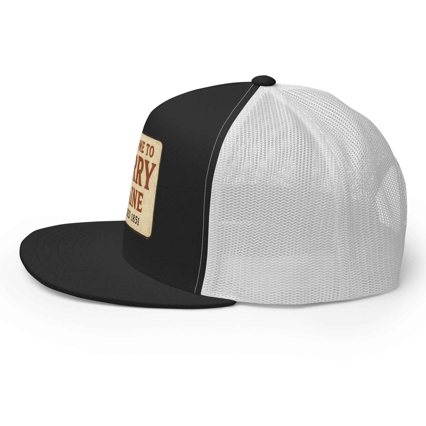 Welcome to Derry, Maine: Founded 1851 Cap Trucker Hat