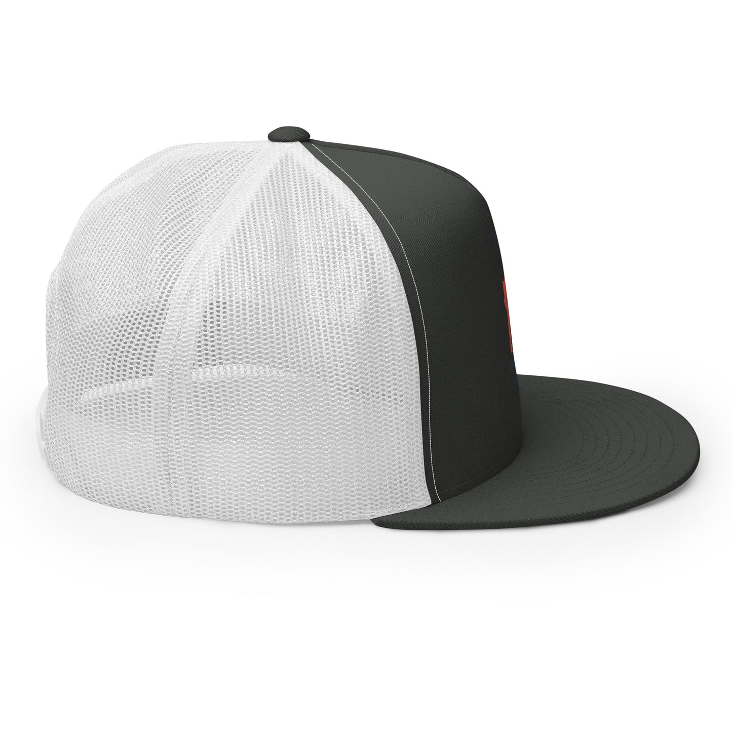 Not 51st State Mountie Trucker Cap from Rare Plus Apparel – unique movie & pop culture inspired design.