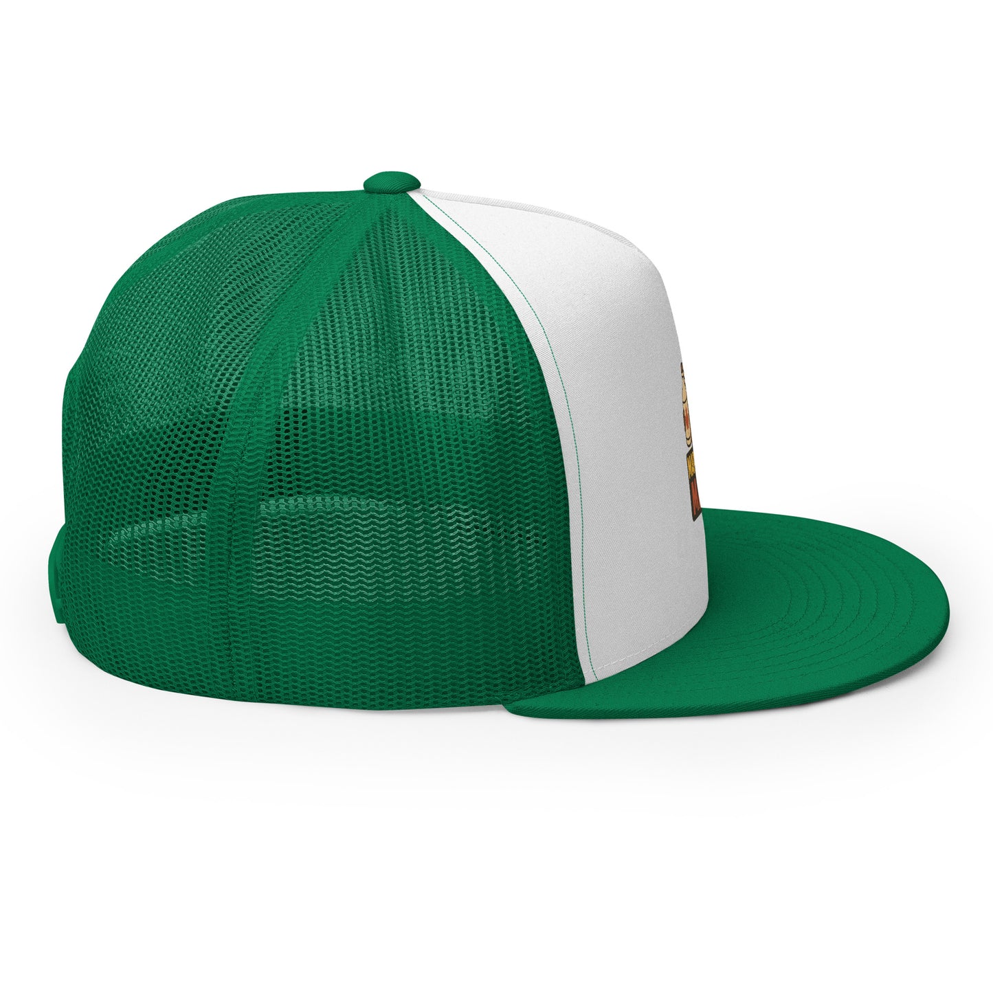 Maple Syrup Mafia Trucker Cap from Rare Plus Apparel – unique movie & pop culture inspired design.