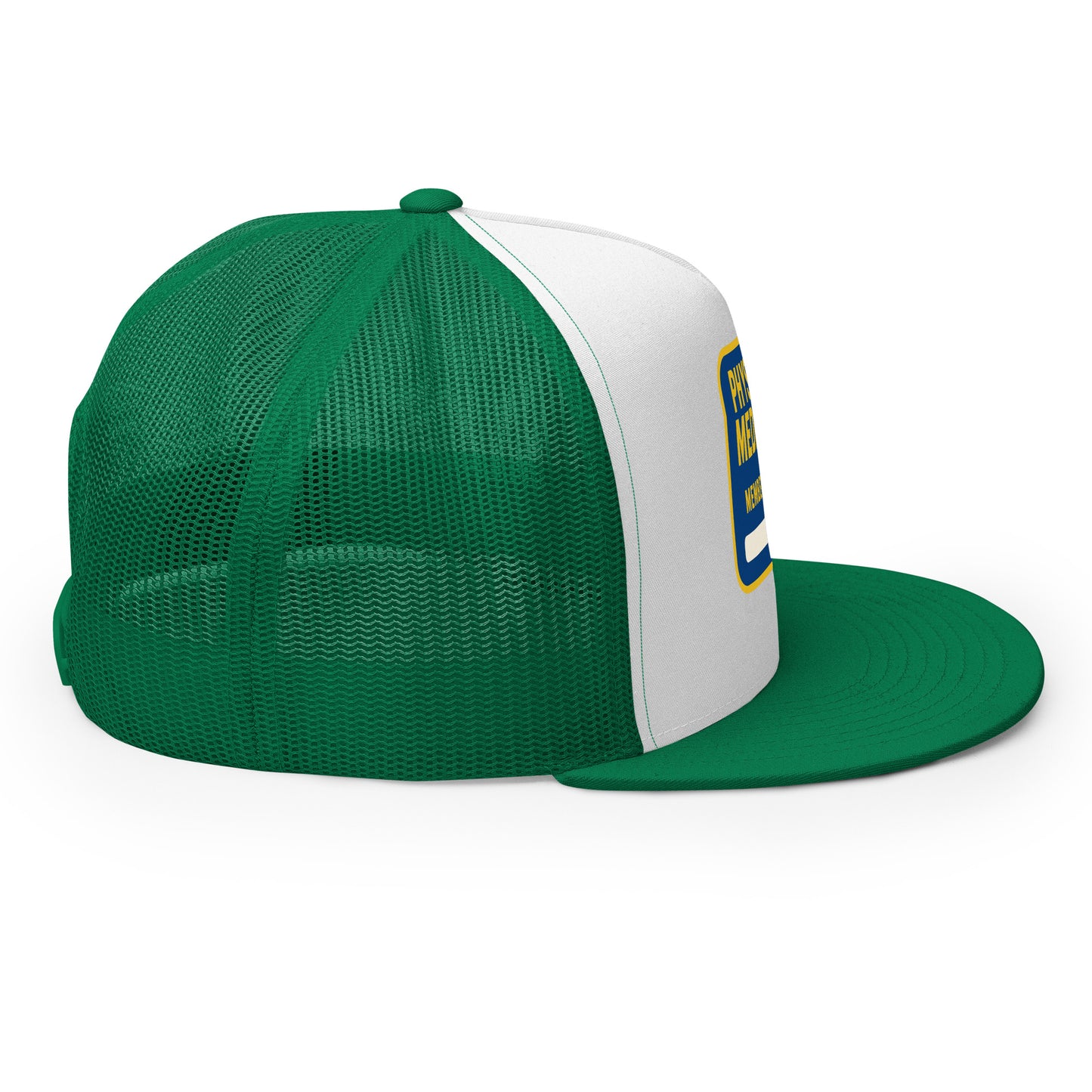 Physical Media Club Trucker Cap from Rare Plus Apparel – unique movie & pop culture inspired design.