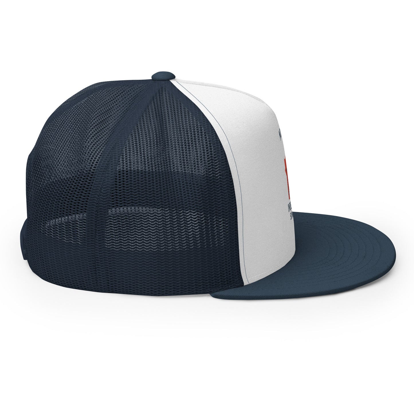 Not 51st State Mountie Trucker Cap from Rare Plus Apparel – unique movie & pop culture inspired design.