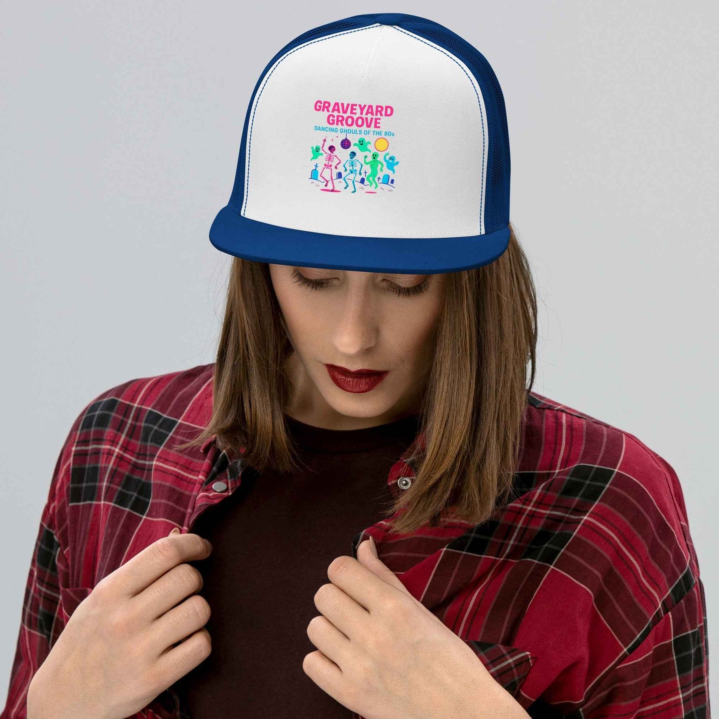 Graveyard Groove – Dancing Ghouls of the 80s Trucker Cap