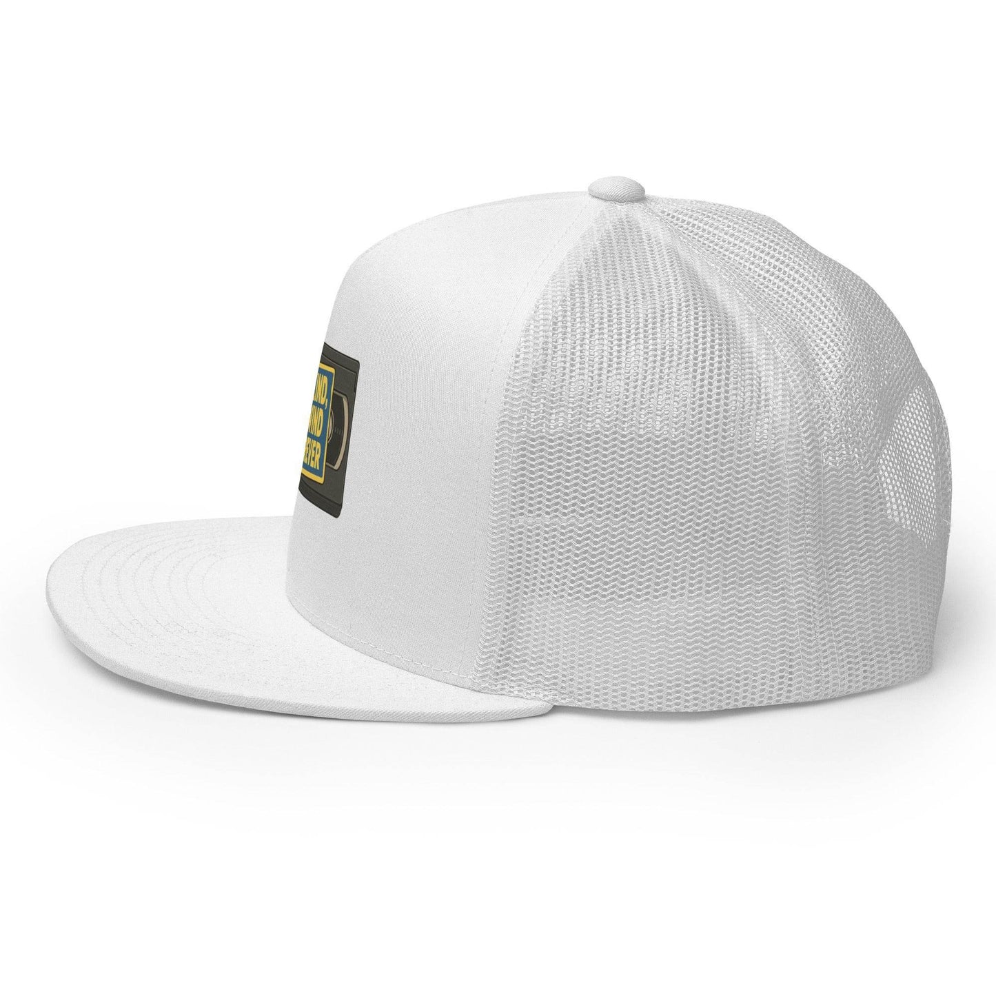 Be Kind, Rewind Forever Trucker Cap from Rare Plus Apparel – unique movie & pop culture inspired design.
