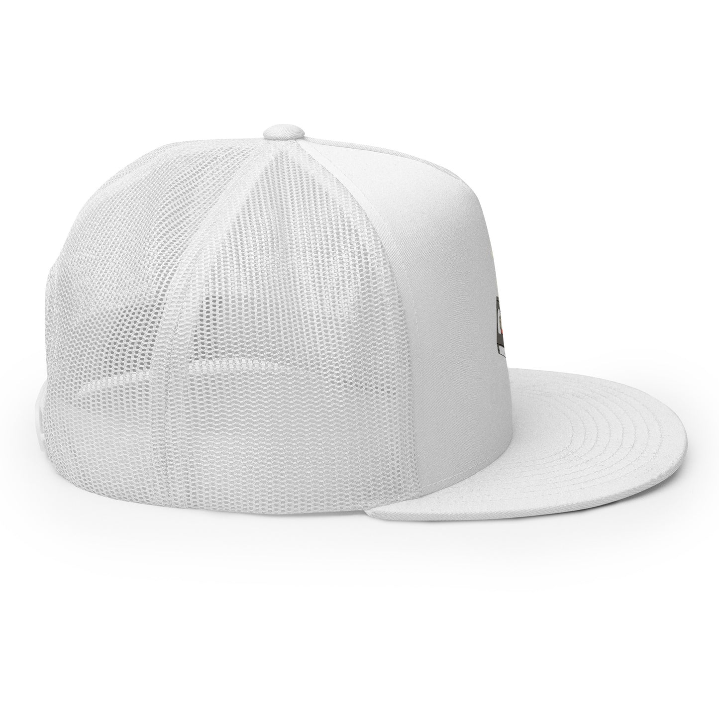 Cursed Media Trucker Cap from Rare Plus Apparel – unique movie & pop culture inspired design.
