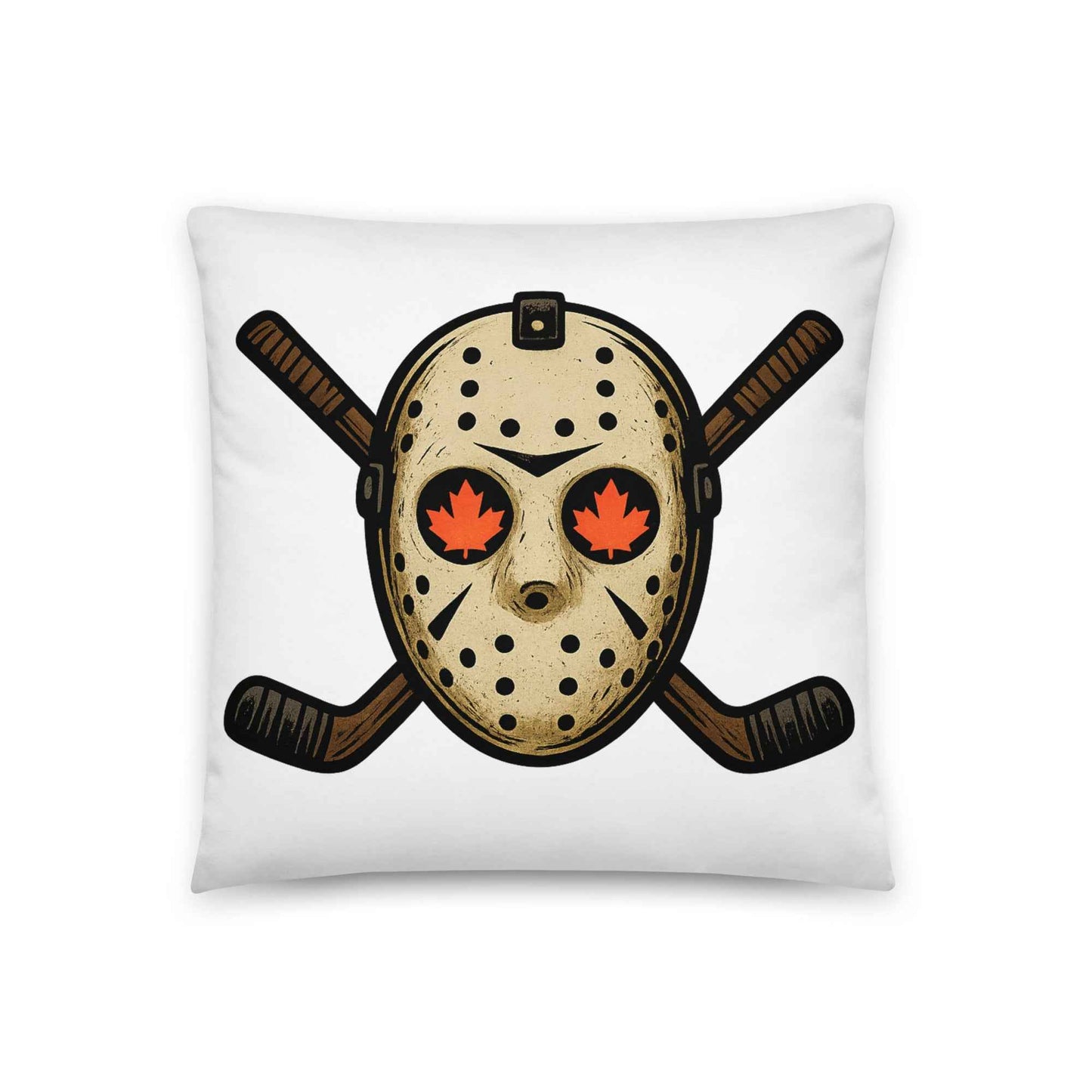 Hockey Mask Haunt Basic Pillow