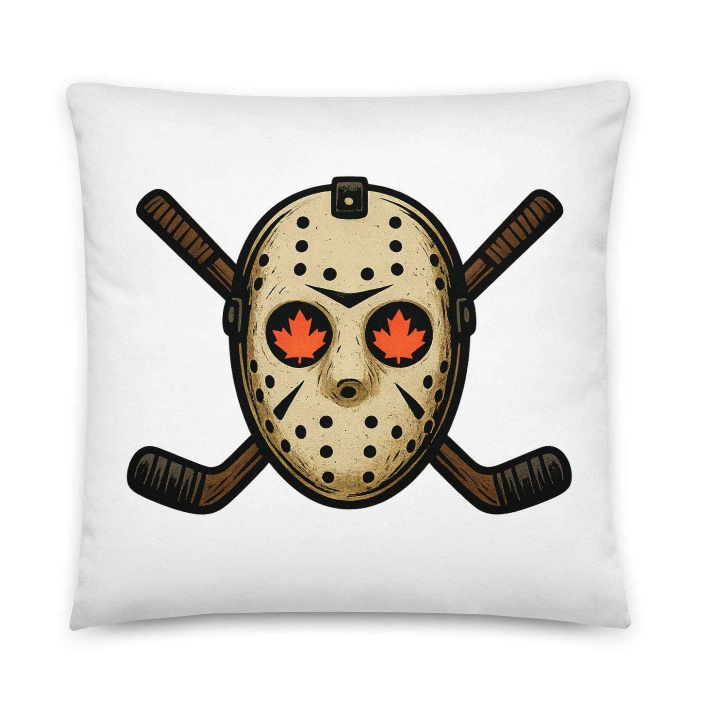 Hockey Mask Haunt Basic Pillow