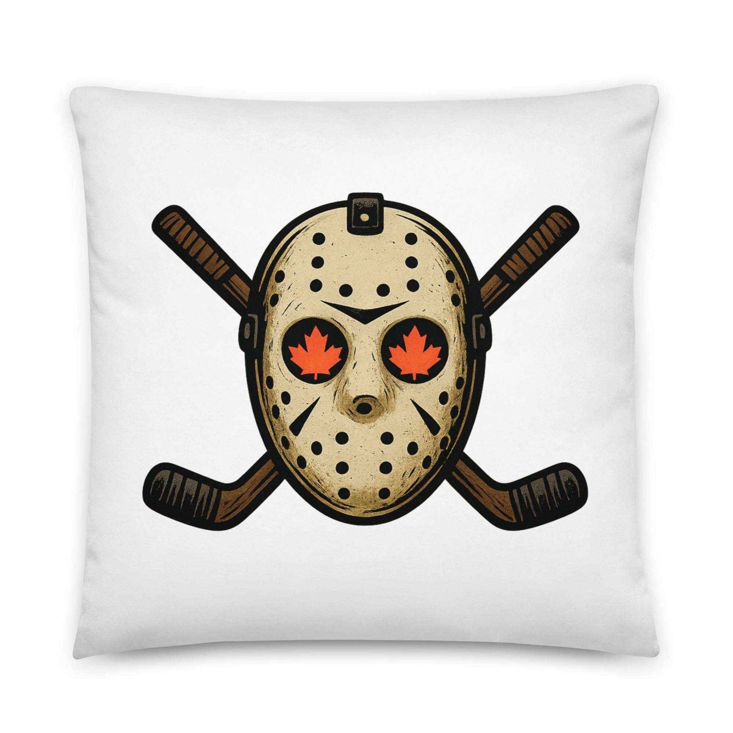 Hockey Mask Haunt Basic Pillow