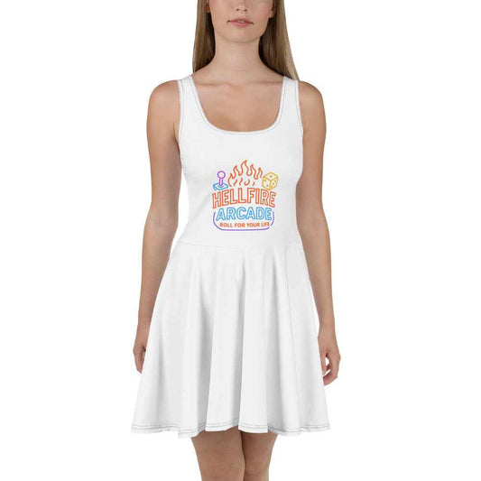 Hellfire Arcade — Hawkins’ Premier Gaming Den Skater Dress