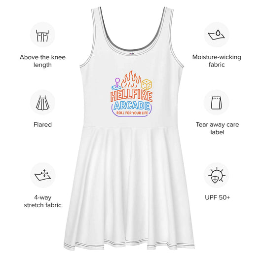 Hellfire Arcade — Hawkins’ Premier Gaming Den Skater Dress