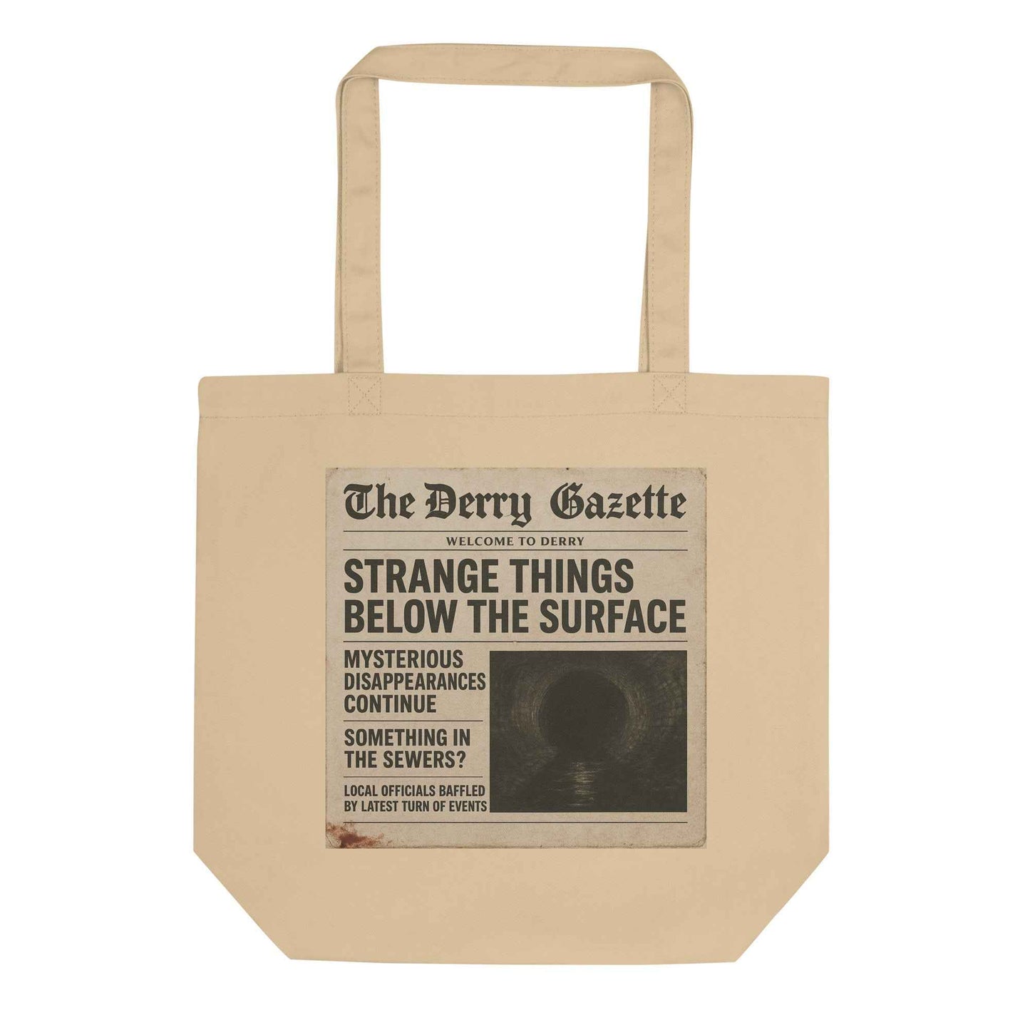 The Derry Gazette “Strange Things Below the Surface” Eco Tote Bag