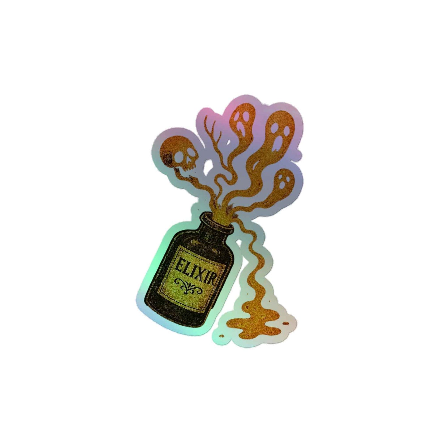 Vintage Horror Art Holographic stickers