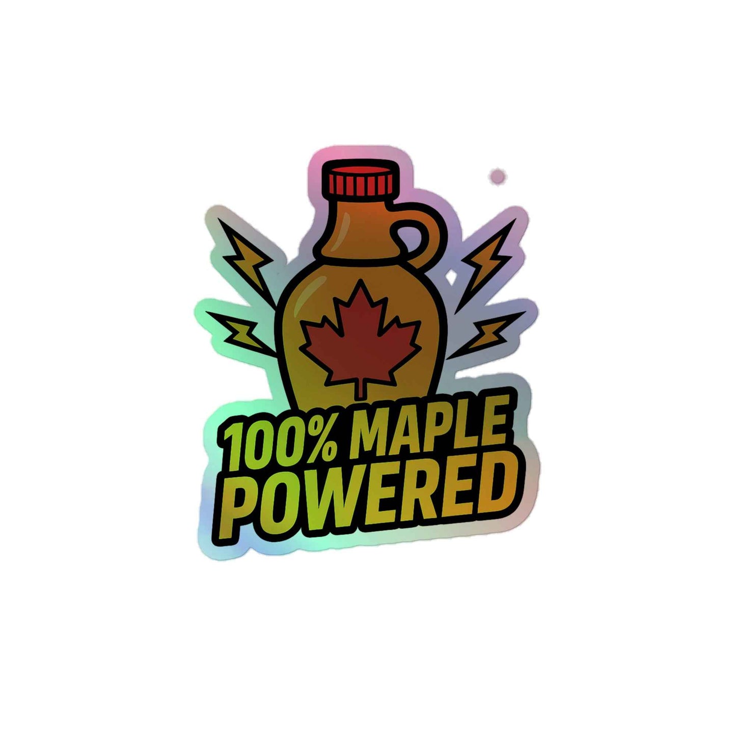 Maple Leaf Maniacs Holographic stickers