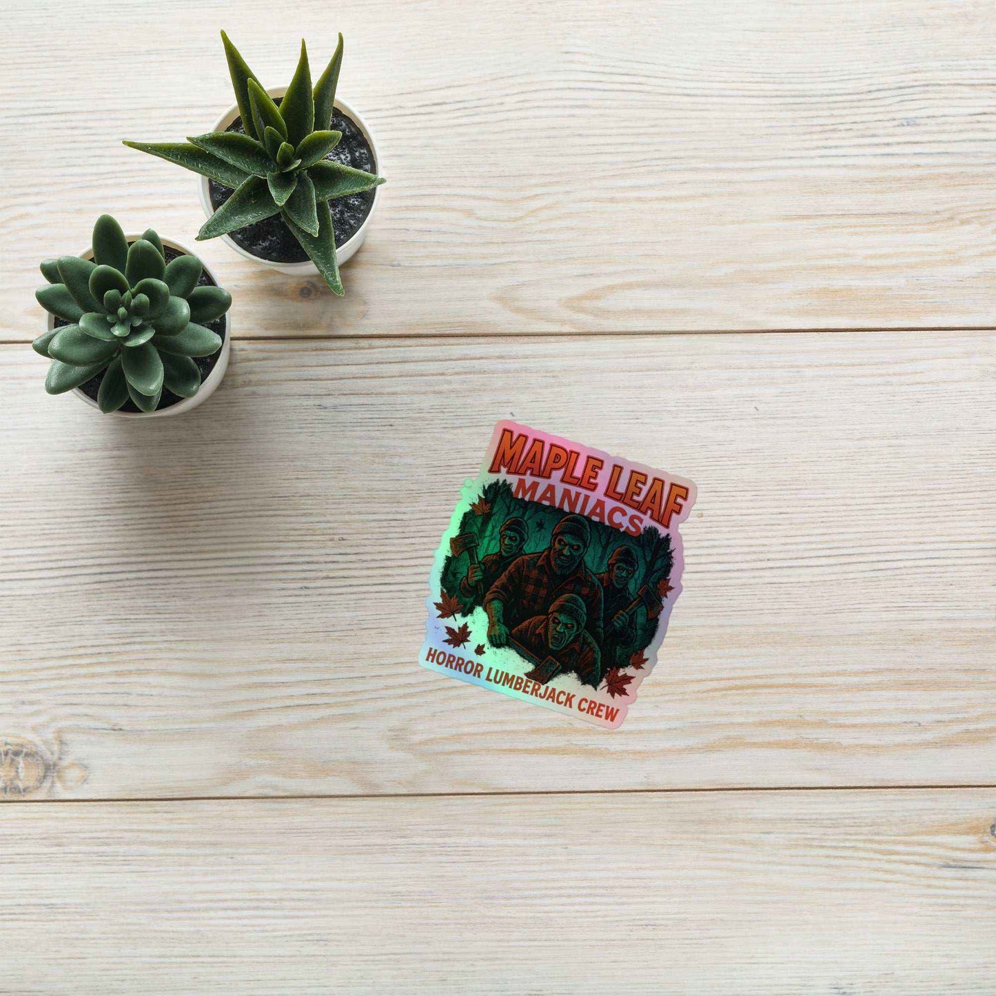 Maple Leaf Maniacs Holographic stickers