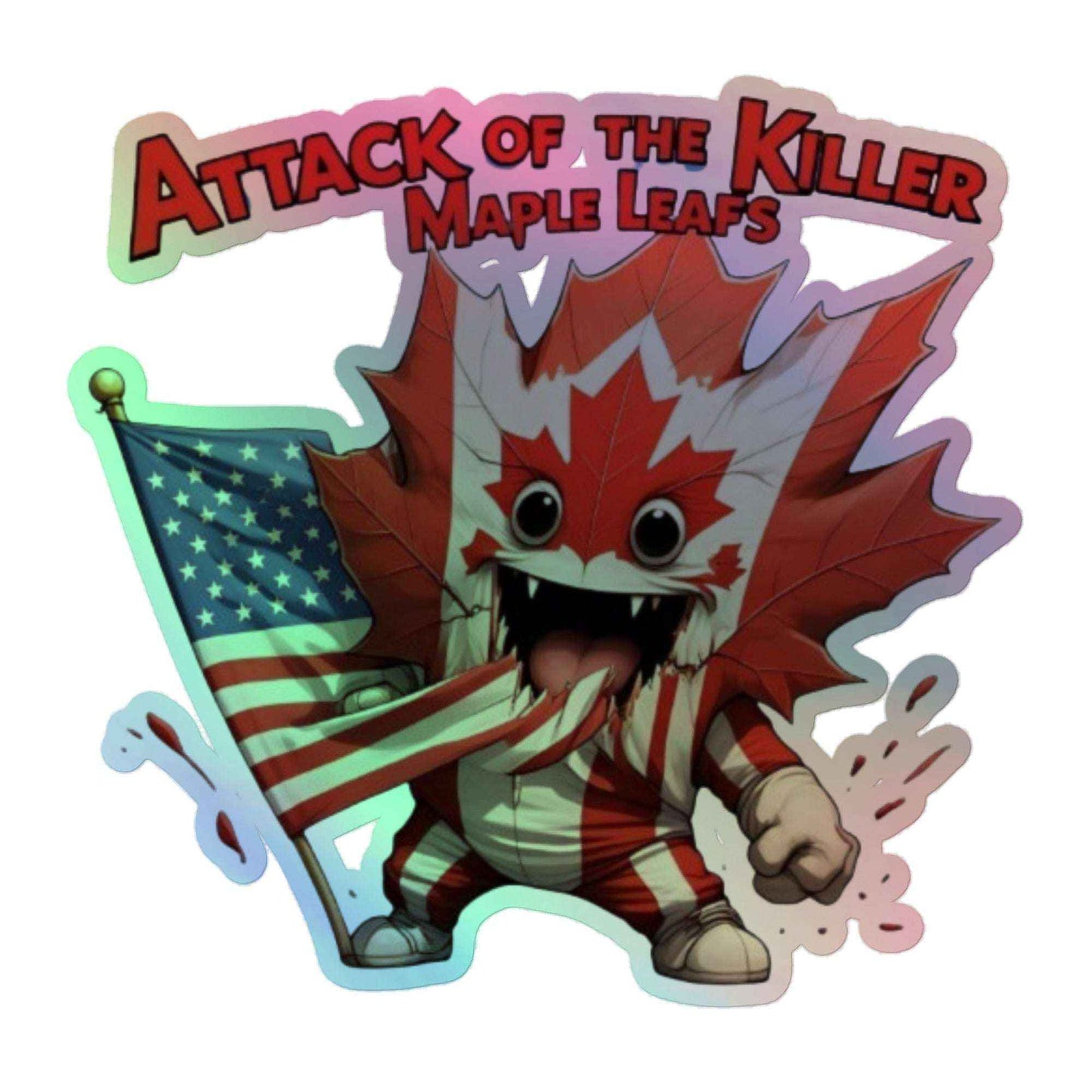 Maple Mayhem Holographic stickers