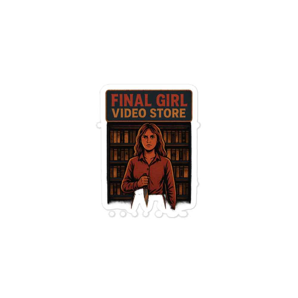 Final Girl Video Store Bubble-free stickers
