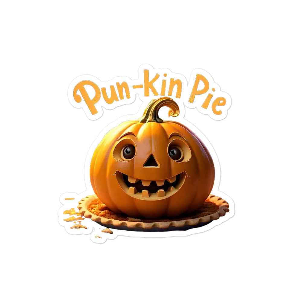 Pun-Kin Pie Bubble-free stickers