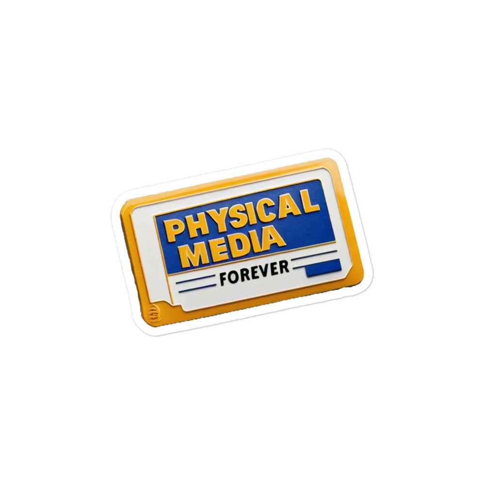 Physical Media Forever Bubble-free stickers
