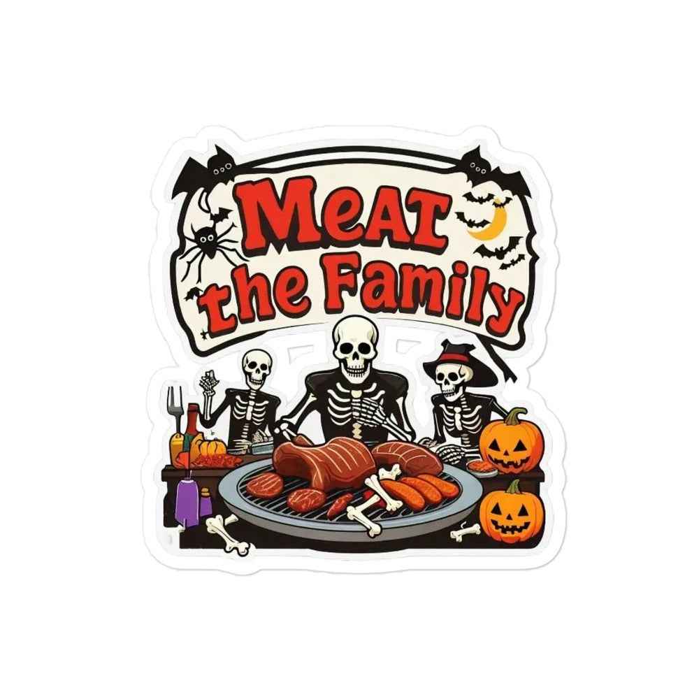 Meat The Family Bubble-free stickers