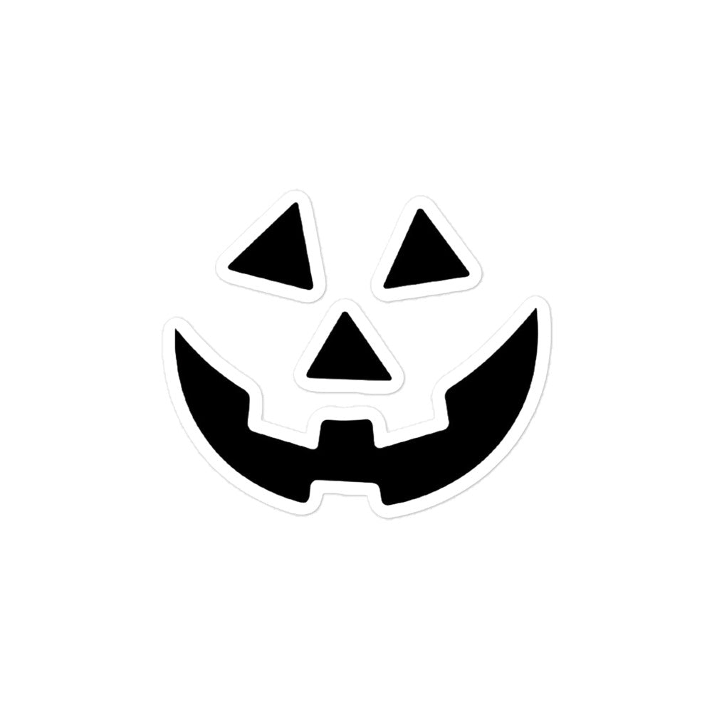 Traditional Jack-o'-Lantern Bubble-free stickers from Rare Plus Apparel – unique movie & pop culture inspired design.