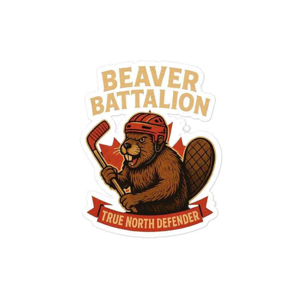 Beaver Battalion – True North Defender Bubble-free stickers