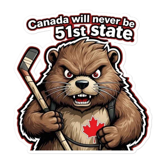 True North Tough Beaver Bubble-free Stickers - Durable & Weatherproof Design