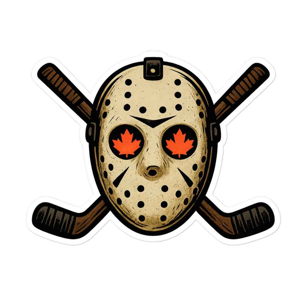 Hockey Mask Haunt Bubble-free stickers