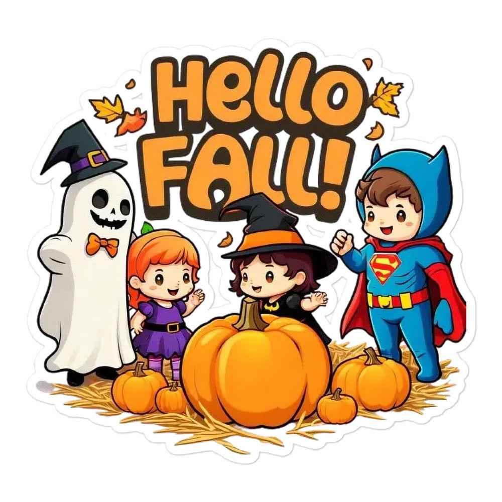 Hello Fall Bubble-free stickers
