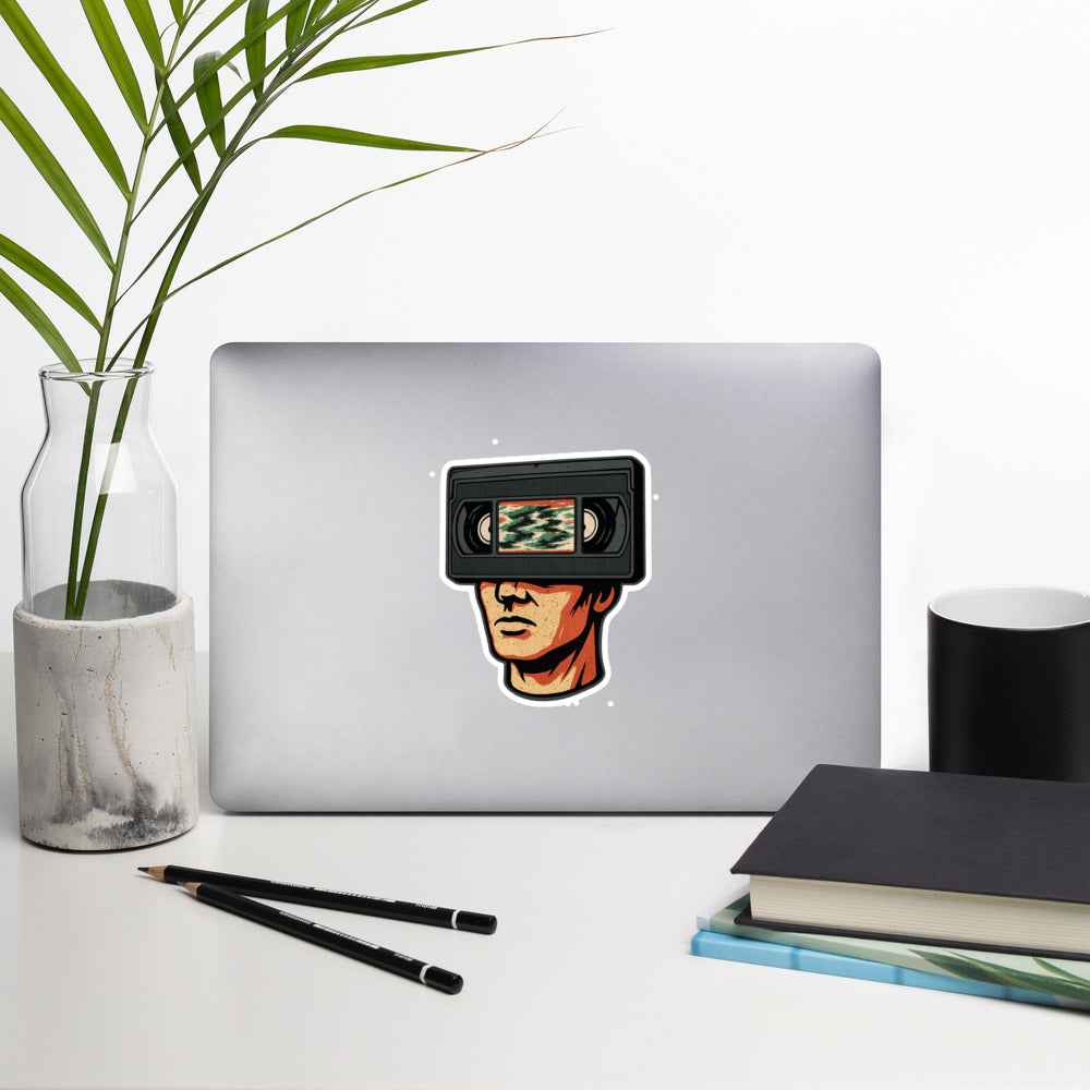 Tape Head VHS Retro Design: Bubble-free stickers