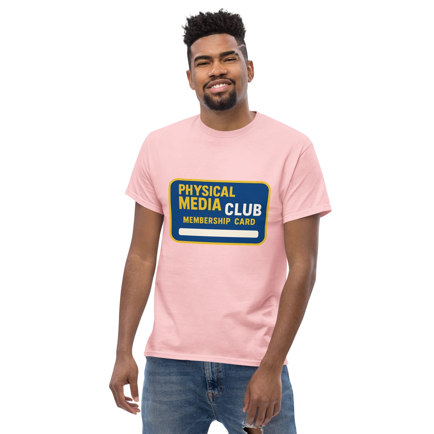 Physical Media Club Unisex classic tee from Rare Plus Apparel – unique movie & pop culture inspired design.