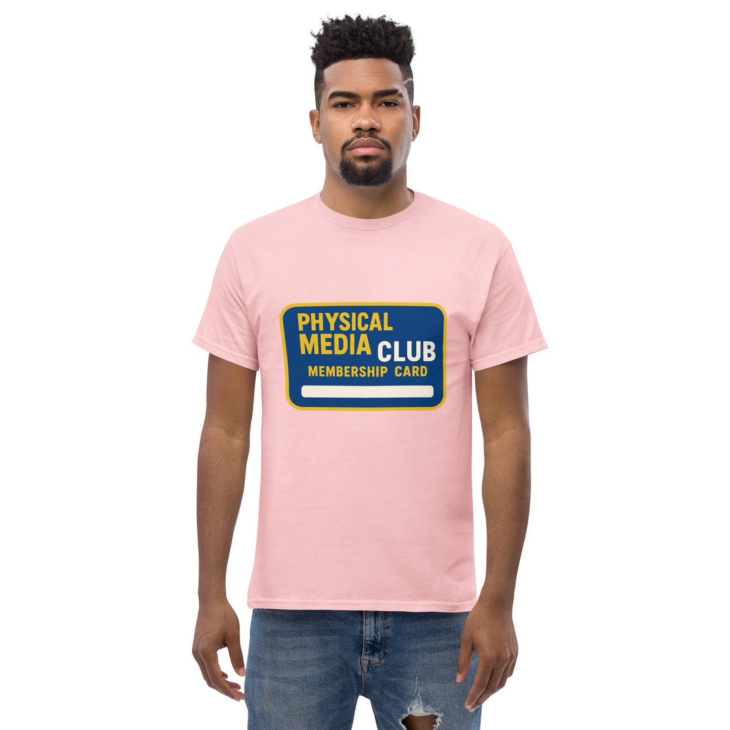 Physical Media Club Unisex classic tee from Rare Plus Apparel – unique movie & pop culture inspired design.
