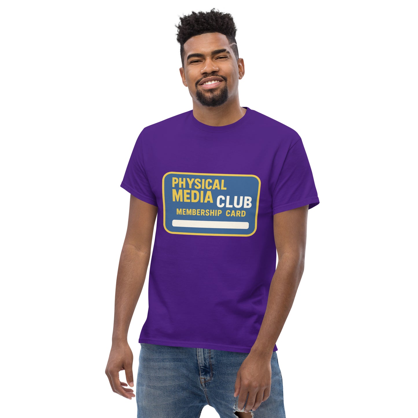 Physical Media Club Unisex classic tee from Rare Plus Apparel – unique movie & pop culture inspired design.