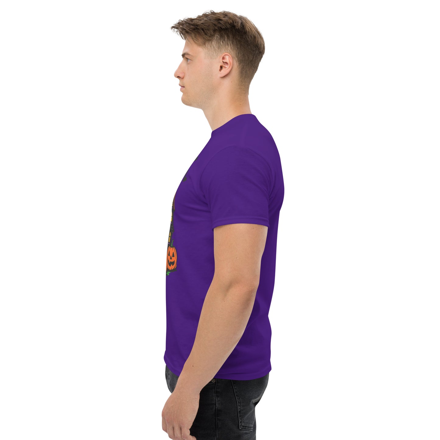 Haunted Halloween House Unisex classic tee from Rare Plus Apparel – unique movie & pop culture inspired design.