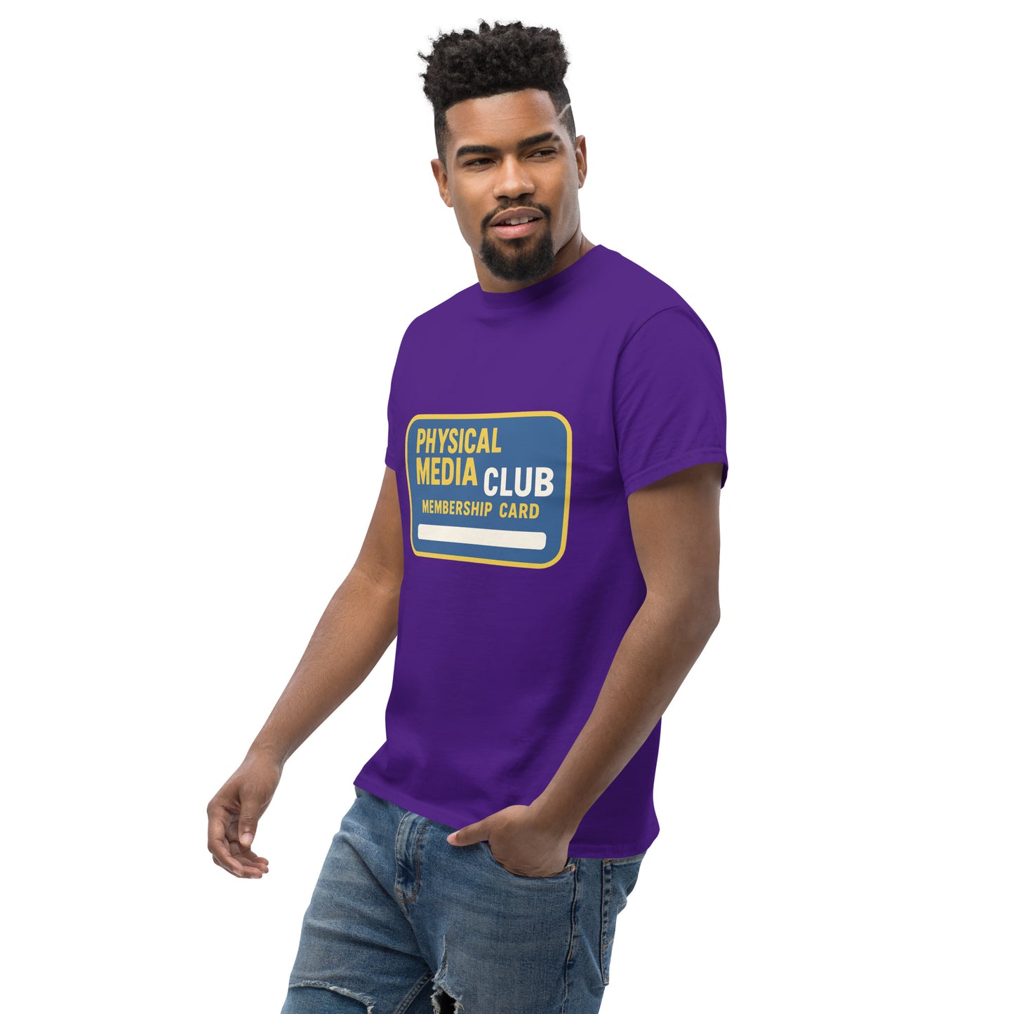 Physical Media Club Unisex classic tee from Rare Plus Apparel – unique movie & pop culture inspired design.