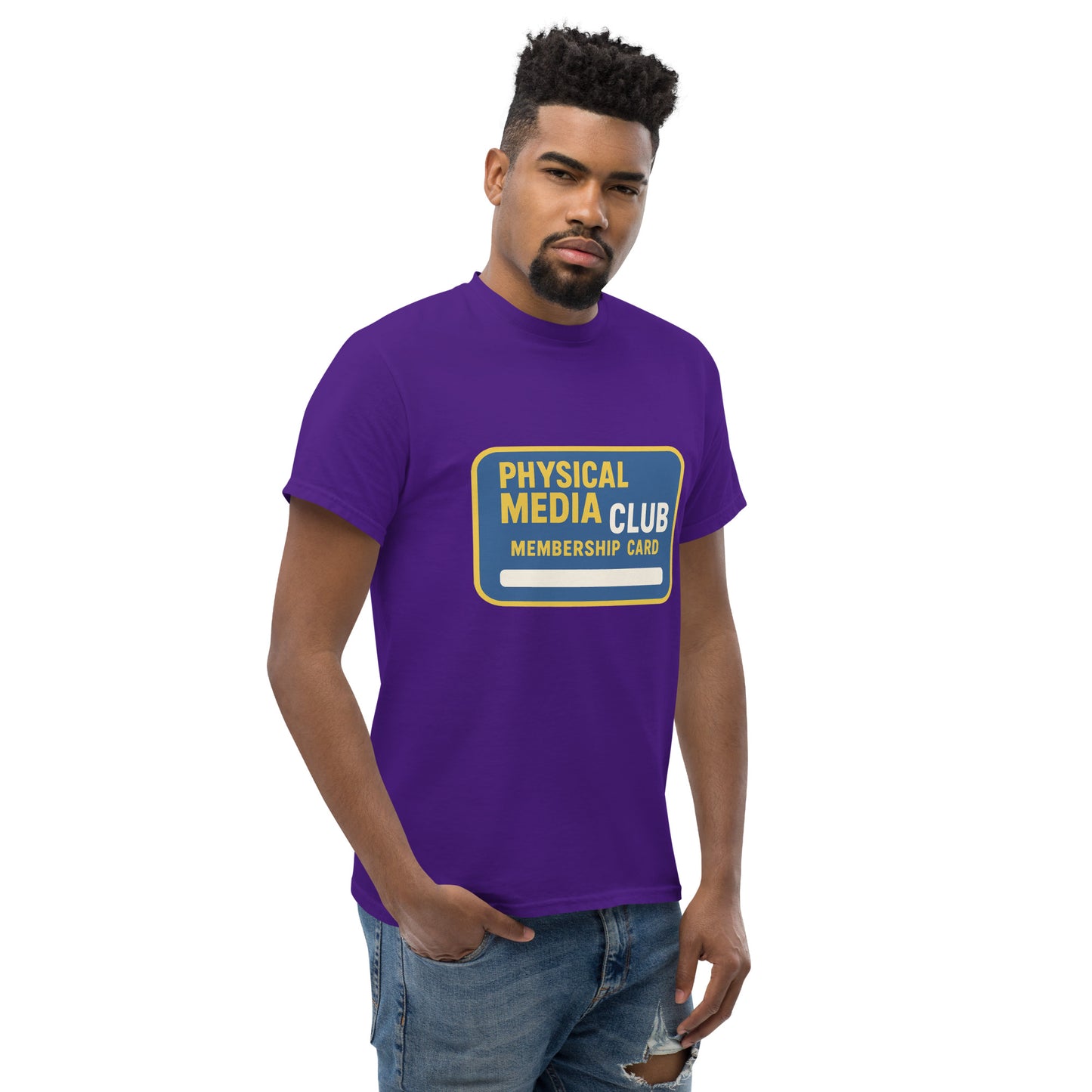 Physical Media Club Unisex classic tee from Rare Plus Apparel – unique movie & pop culture inspired design.