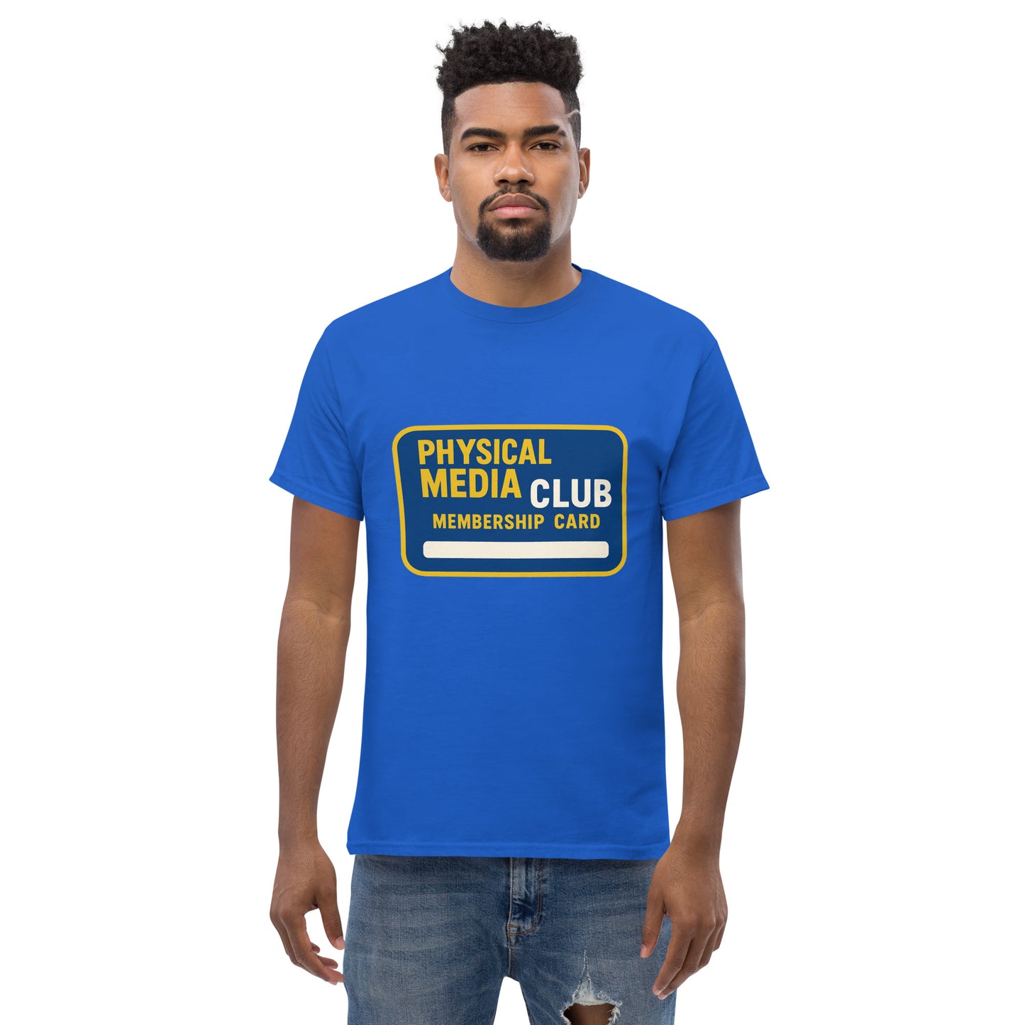 Physical Media Club Unisex classic tee from Rare Plus Apparel – unique movie & pop culture inspired design.