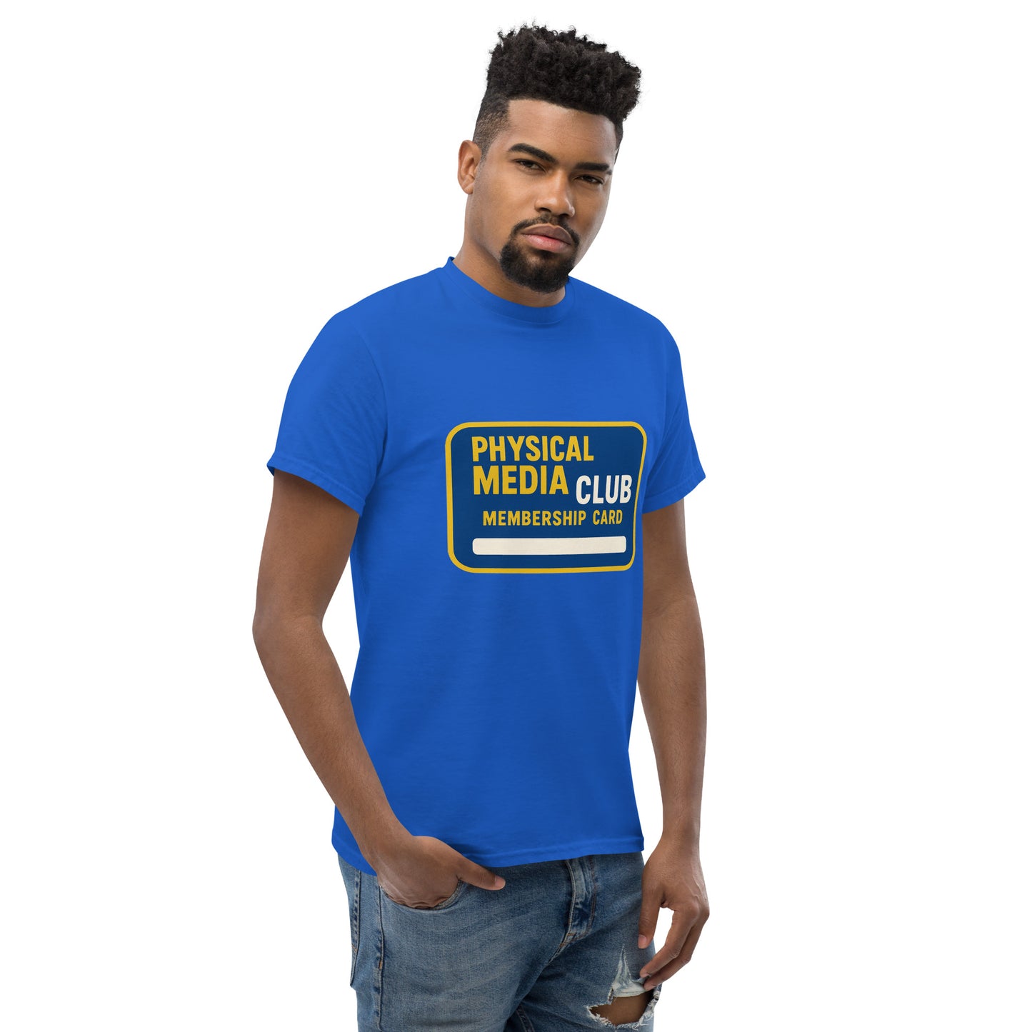 Physical Media Club Unisex classic tee from Rare Plus Apparel – unique movie & pop culture inspired design.