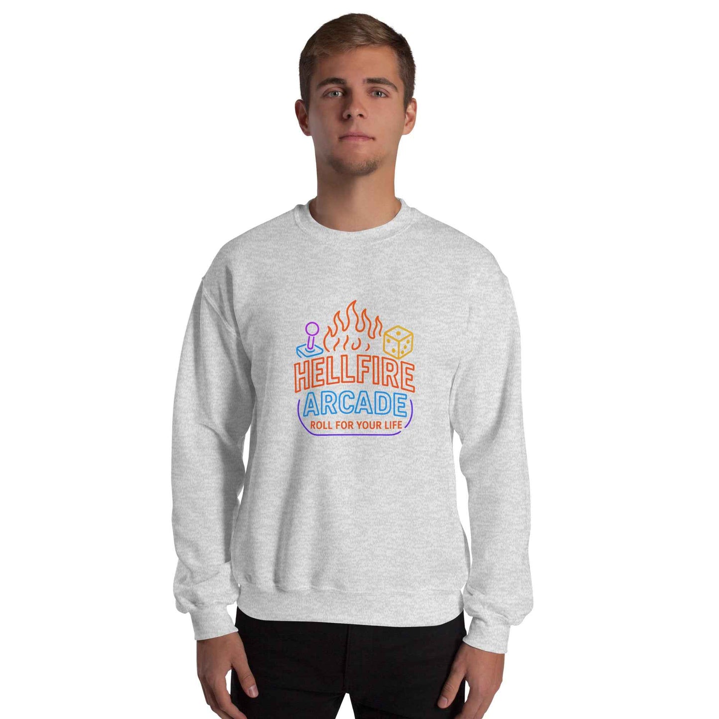 Hellfire Arcade — Hawkins’ Premier Gaming Den Unisex Sweatshirt