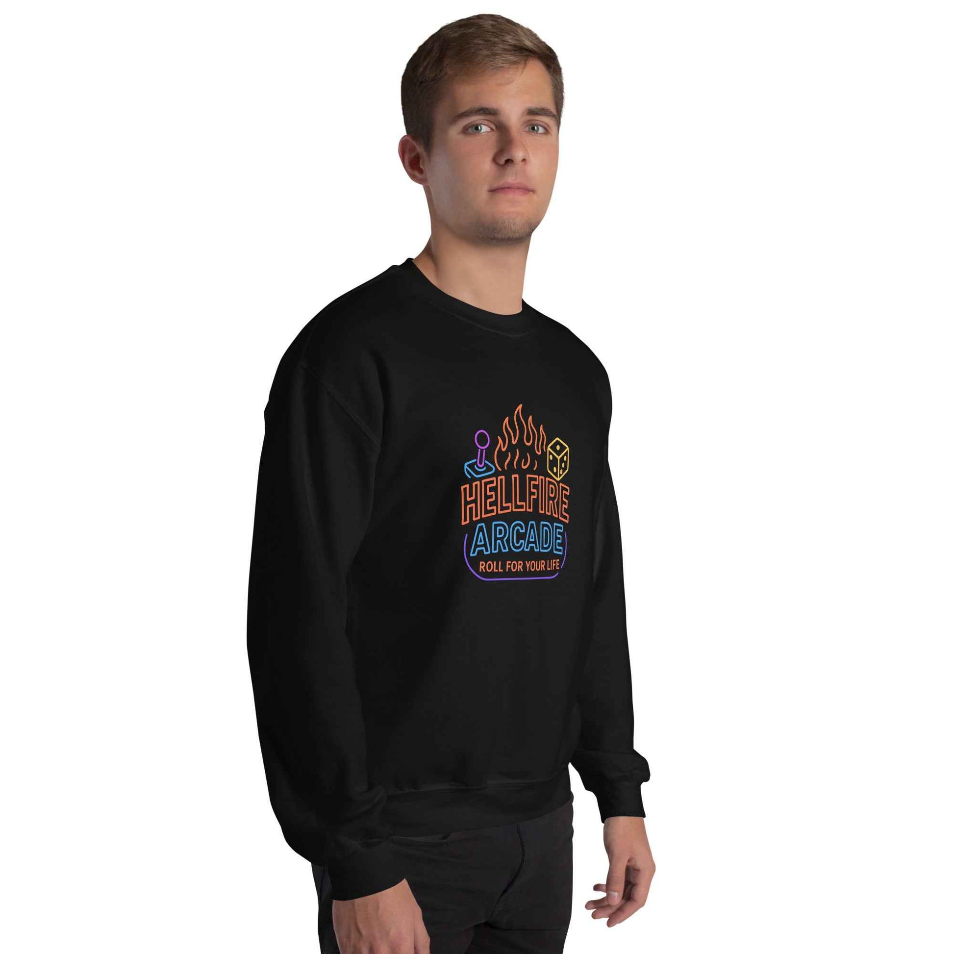 Hellfire Arcade — Hawkins’ Premier Gaming Den Unisex Sweatshirt