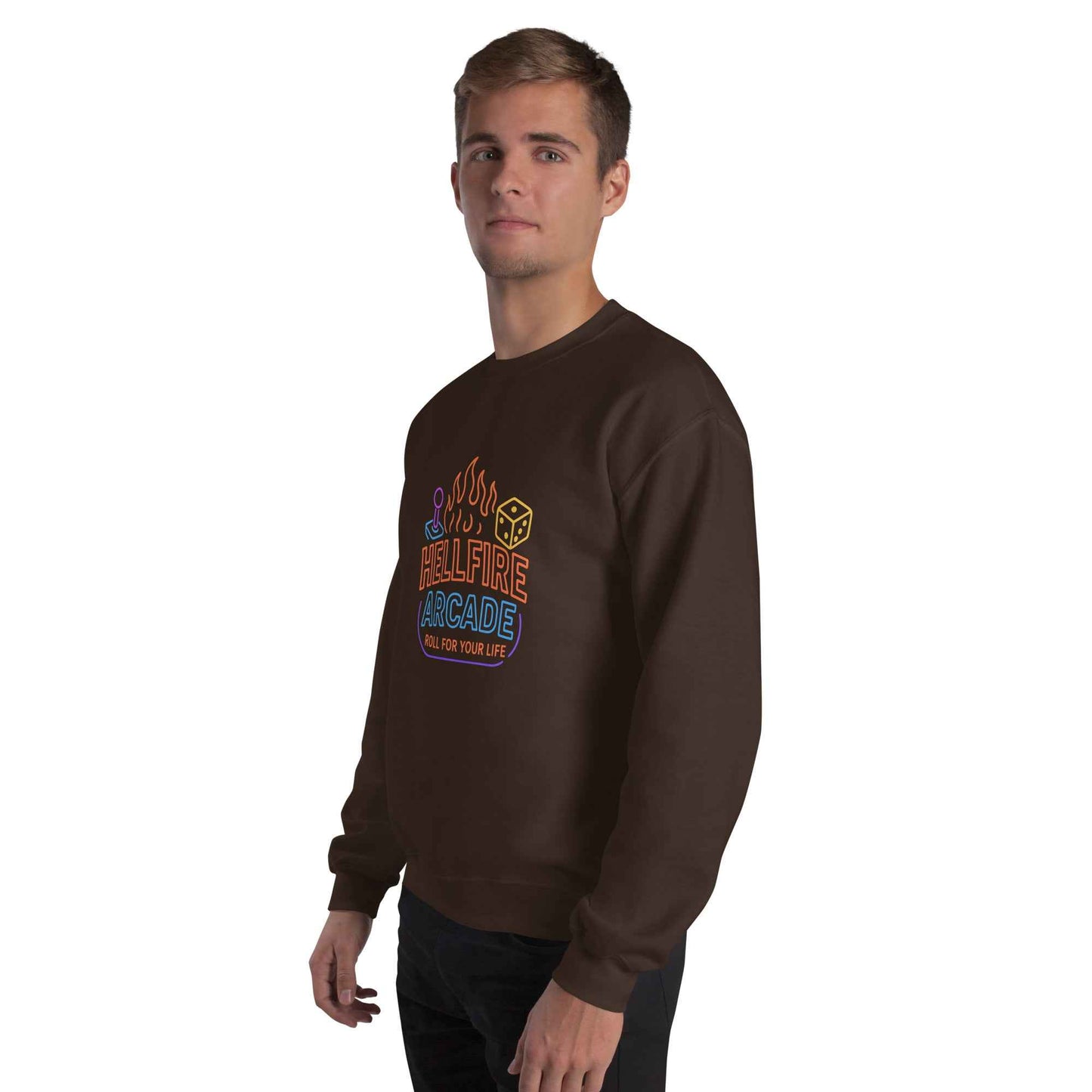 Hellfire Arcade — Hawkins’ Premier Gaming Den Unisex Sweatshirt