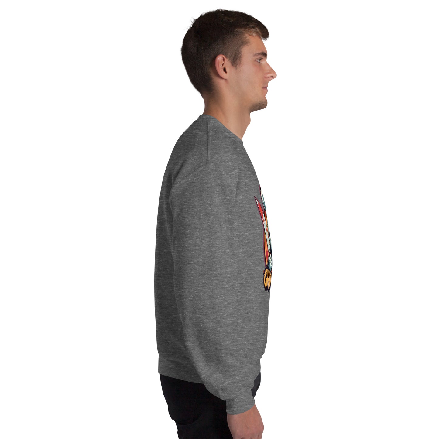GhostBake Unisex Sweatshirt from Rare Plus Apparel – unique movie & pop culture inspired design.
