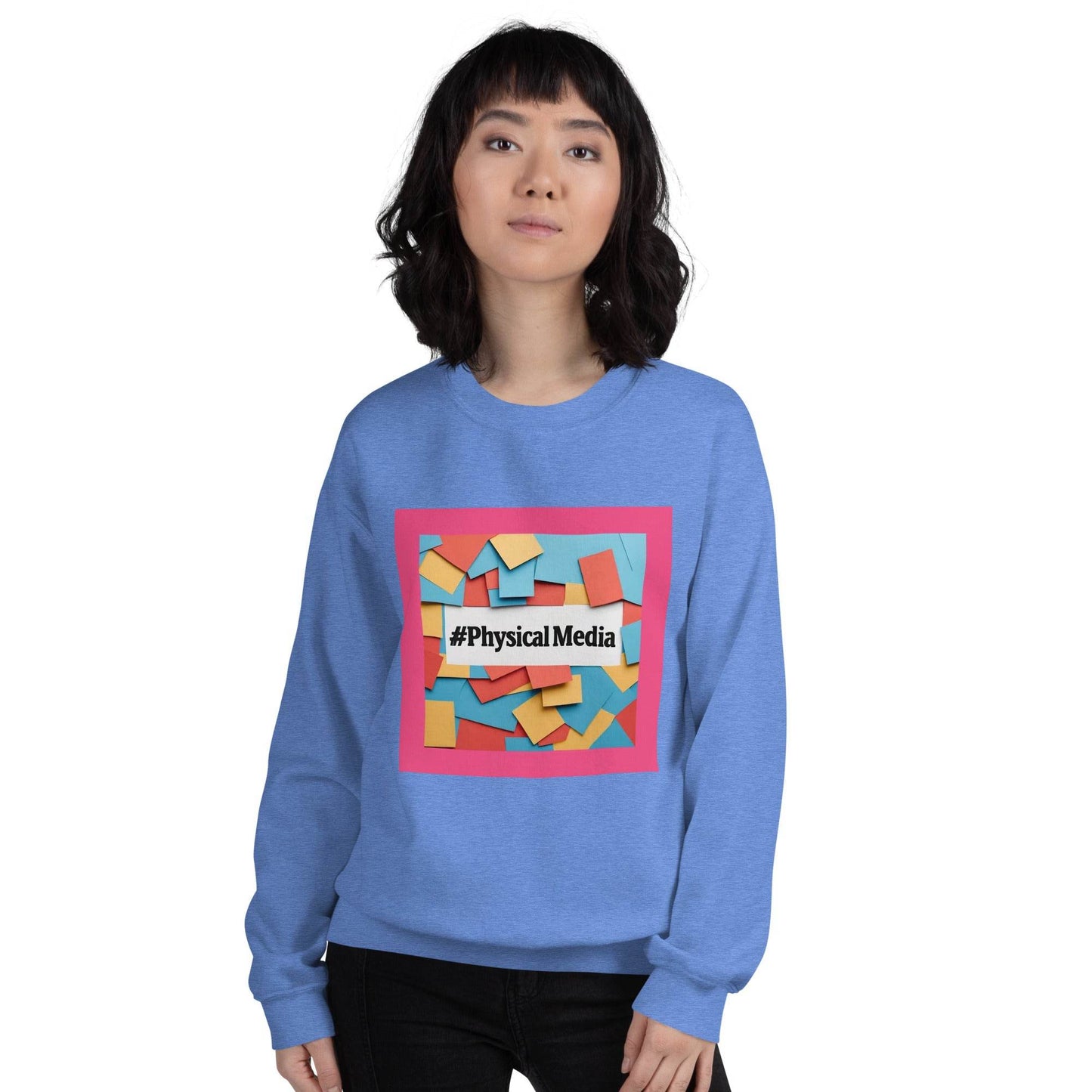 #PhysicalMedia Unisex Sweatshirt - Rare Plus Apparel!