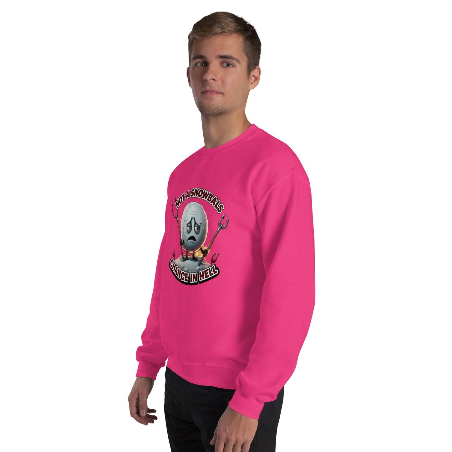 Not a Snowball’s Chance in Hell Unisex Sweatshirt from Rare Plus Apparel – unique movie & pop culture inspired design.
