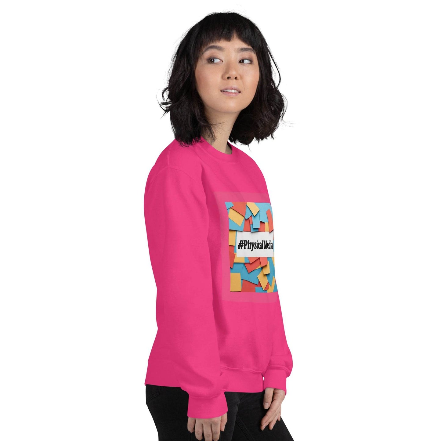 #PhysicalMedia Unisex Sweatshirt - Rare Plus Apparel!