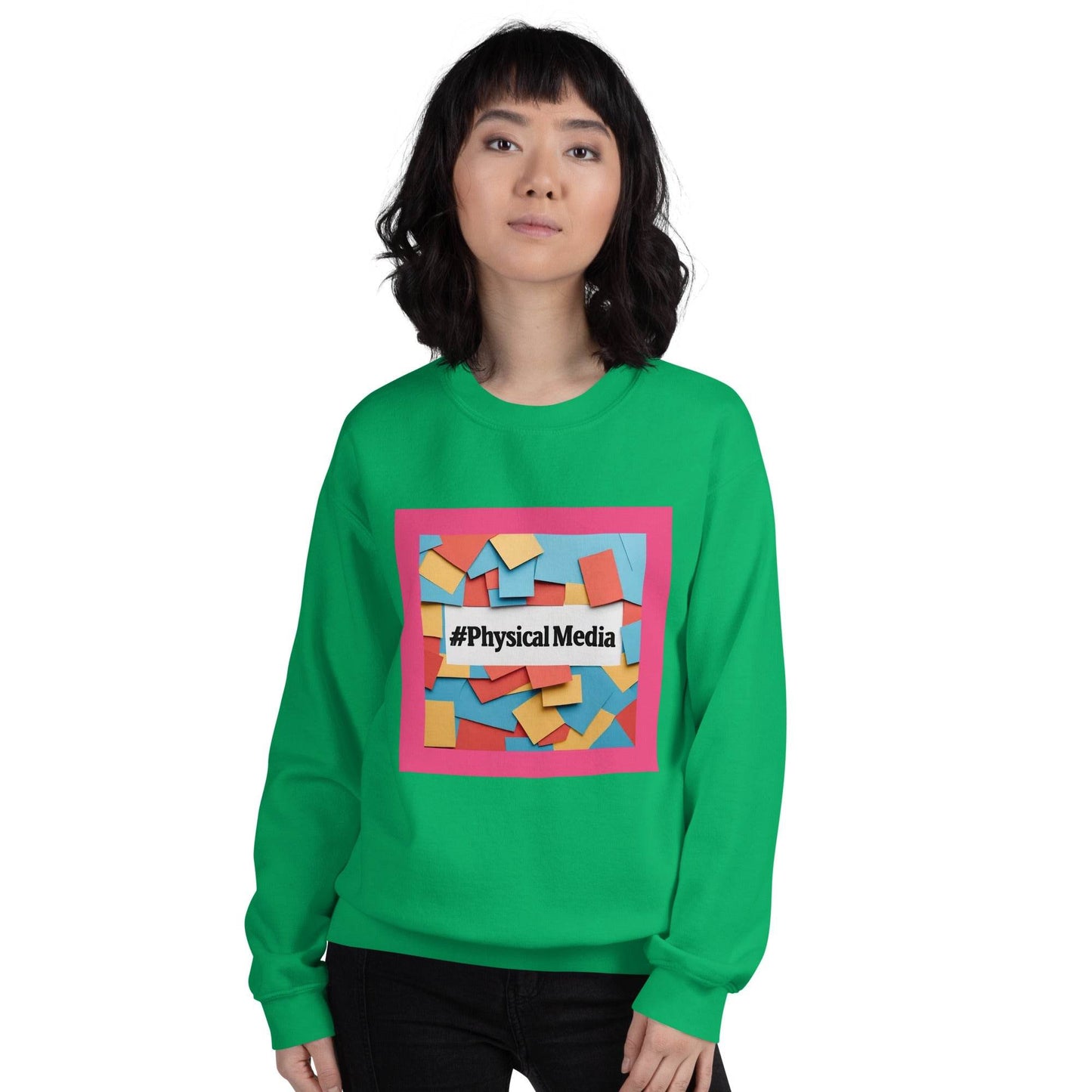 #PhysicalMedia Unisex Sweatshirt - Rare Plus Apparel!
