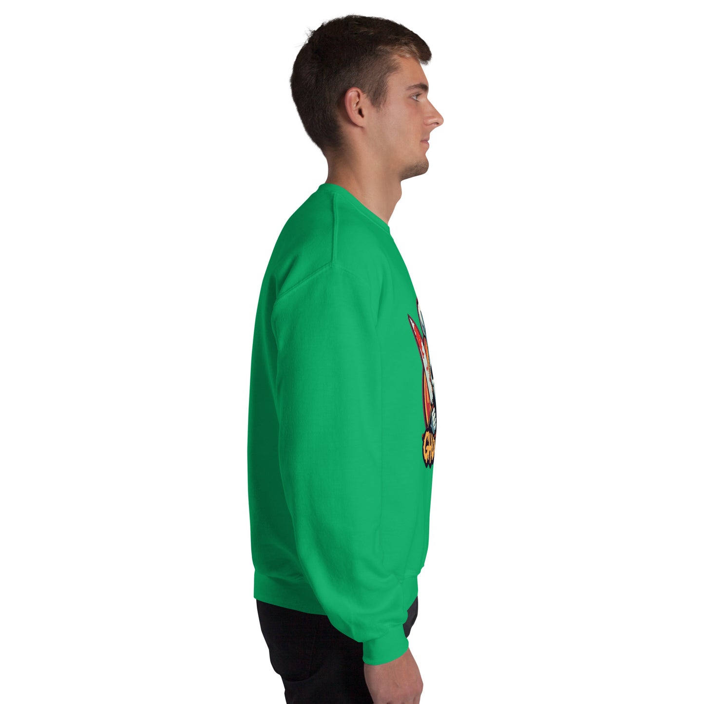 GhostBake Unisex Sweatshirt from Rare Plus Apparel – unique movie & pop culture inspired design.
